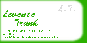 levente trunk business card